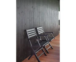 Cinas York Fällstol Black Mahogany