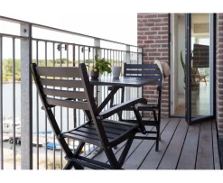 Cinas York Fällstol Black Mahogany