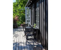 Cinas York Fällstol Black Mahogany
