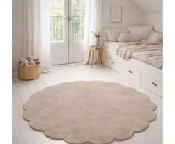 Classic Collection Shell Ullmatta Rund Beige Ø120