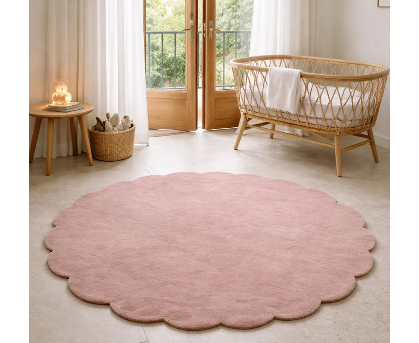 Classic Collection Shell Ullmatta Rund Rosa Ø120