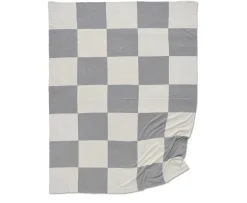 Classic Collection Square Pläd Grå 130x170