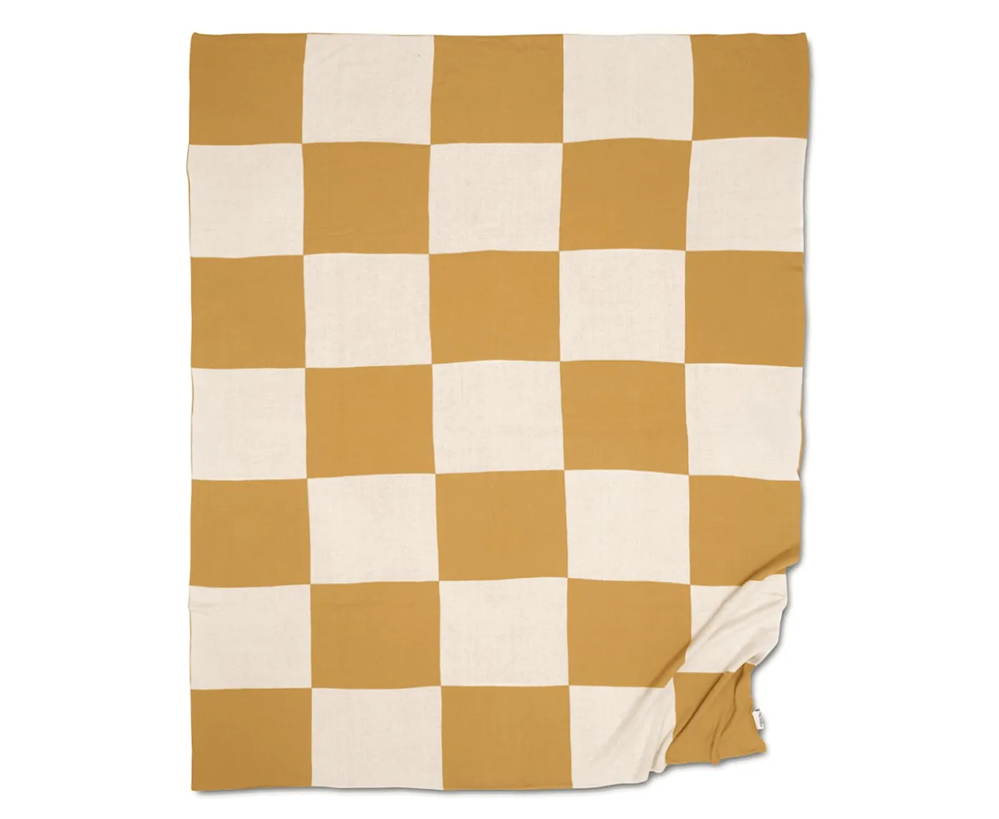 Classic Collection Square Pläd Gul 130x170