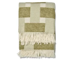 Classic Collection Weave Ullpläd Grön