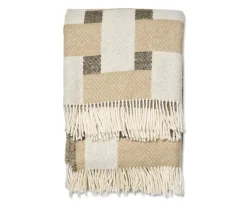 Classic Collection Weave Ullpläd Beige