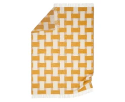 Classic Collection Weave Ullpläd Gul
