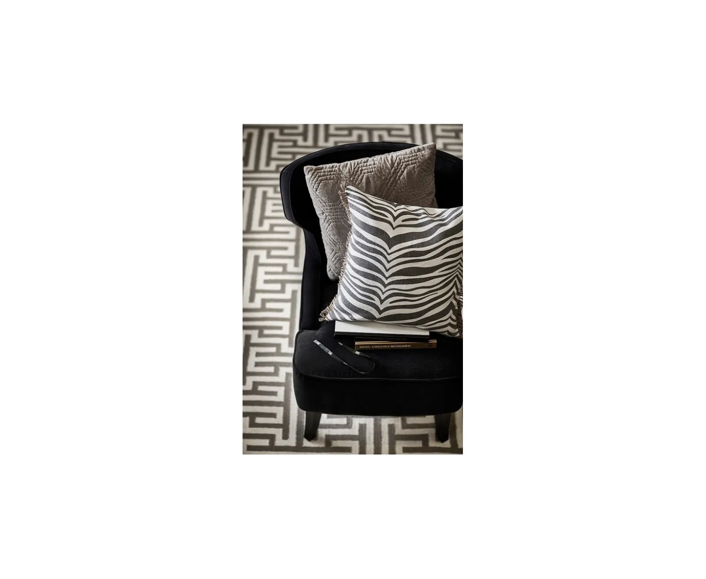 Classic Collection Zebra Prydnadskudde Titanium 50x50