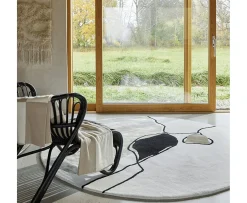 Classic Collection Abstract Ullmatta Rund Ivory Ø200