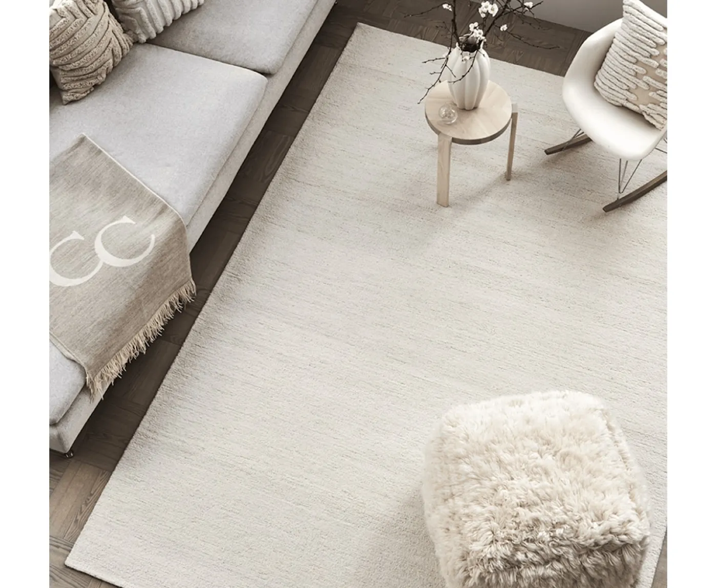 Classic Collection Boucle Ullmatta Ivory 200x300