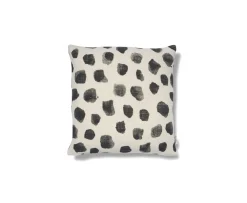 Classic Collection Dotty Kuddfodral Linne Vit/Svart 50x50