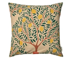Classic Collection Lemon Garden Kuddfodral Mörkgrön 50x50