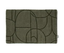 Classic Collection Modern Abstract Dörrmatta Grön 60x90