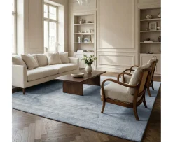 Classic Collection Solid Ullmatta Blå 170x230