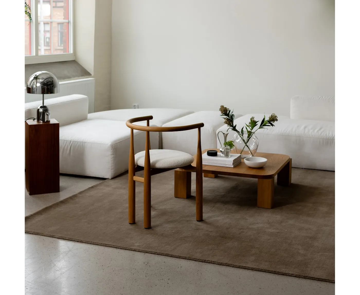 Classic Collection Solid Ullmatta Brun 200x300