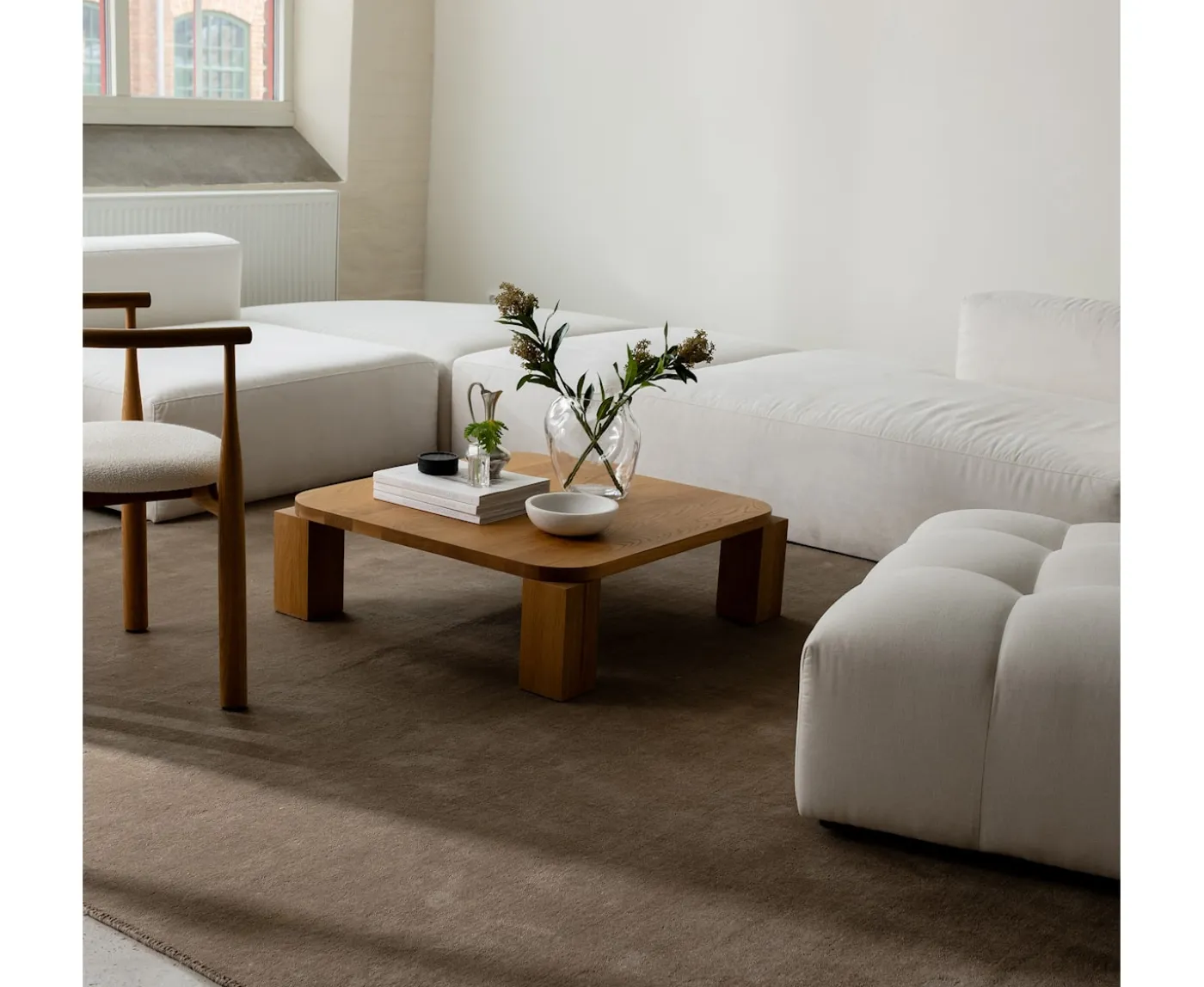 Classic Collection Solid Ullmatta Brun 200x300