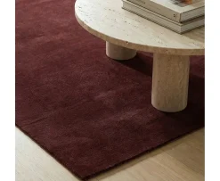 Classic Collection Solid Ullmatta Burgundy 170x230