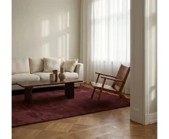 Classic Collection Solid Ullmatta Burgundy 170x230