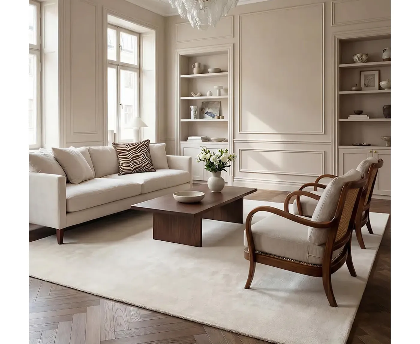 Classic Collection Solid Ullmatta Off White 170x230