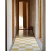 Classic Collection Square Gångmatta Ull Vit/Gul 80x200