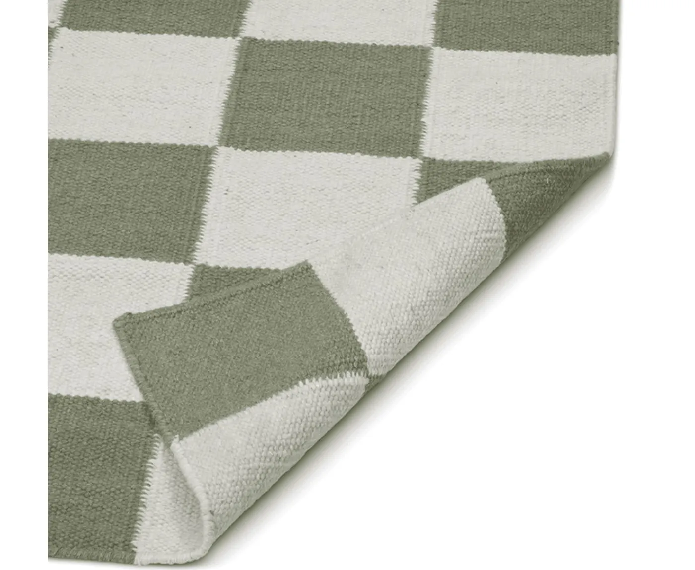 Classic Collection Square Gångmatta Vit/Grön 80x240