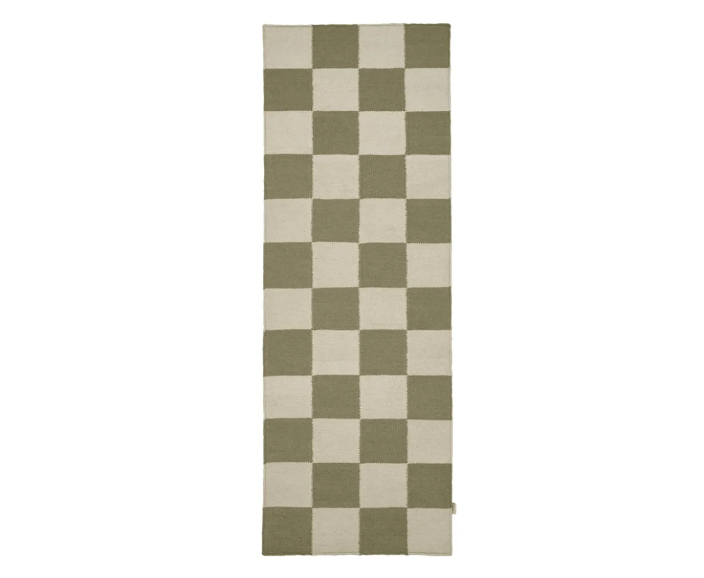 Classic Collection Square Gångmatta Vit/Grön 80x240