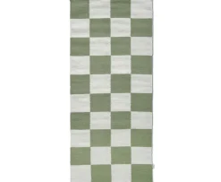 Classic Collection Square Gångmatta Vit/Grön 80x200
