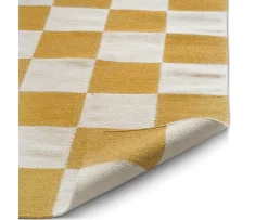 Classic Collection Square Gångmatta Vit/Gul 80x240