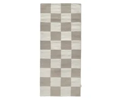 Classic Collection Square Gångmatta Vit/Natur 80x240