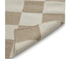 Classic Collection Square Gångmatta Vit/Natur 80x240