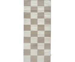 Classic Collection Square Gångmatta Vit/Natur 80x200