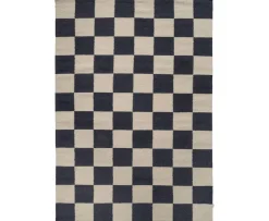 Classic Collection Square Ullmatta Svart/Natur 170x230