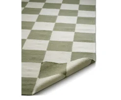 Classic Collection Square Ullmatta Vit/Grön 250x350