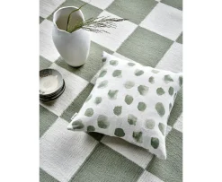 Classic Collection Square Ullmatta Vit/Grön 200x300