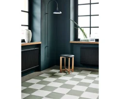 Classic Collection Square Ullmatta Vit/Grön 200x300
