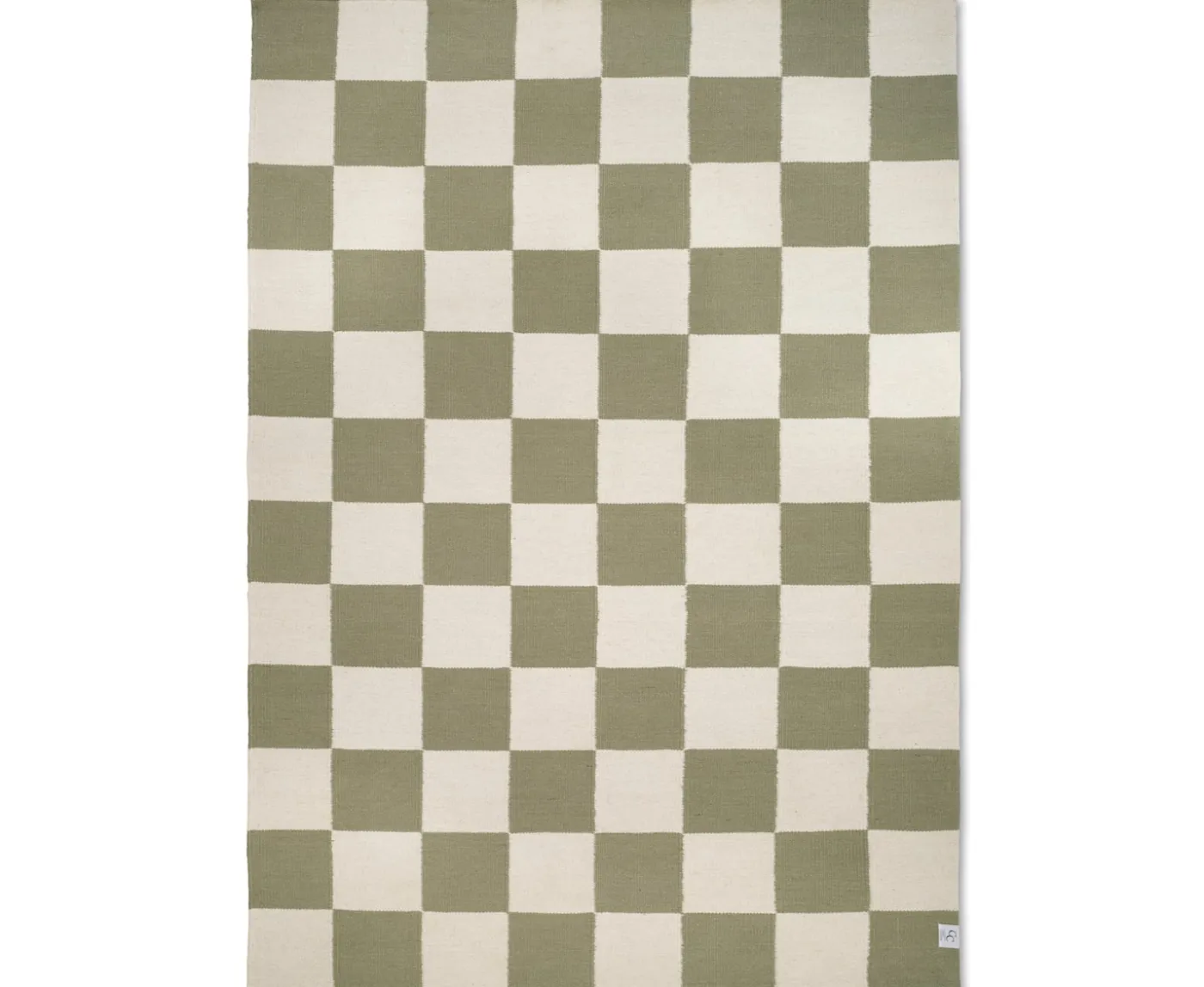 Classic Collection Square Ullmatta Vit/Grön 170x230