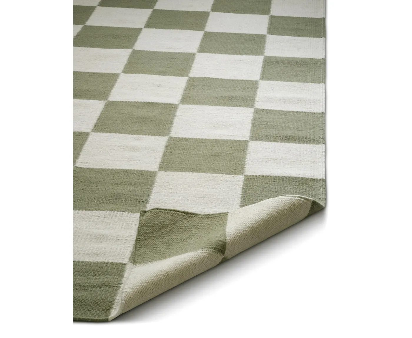 Classic Collection Square Ullmatta Vit/Grön 170x230