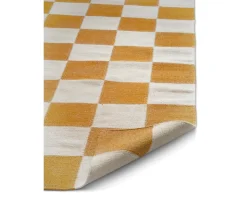 Classic Collection Square Ullmatta Vit/Gul 200x300