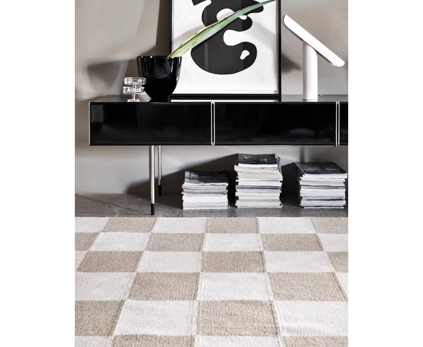 Classic Collection Square Ullmatta Vit/Natur 200x300