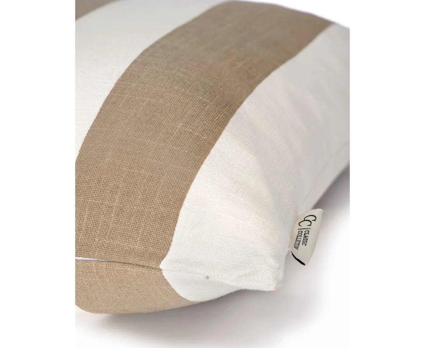 Classic Collection Striped Kuddfodral Beige 40x60