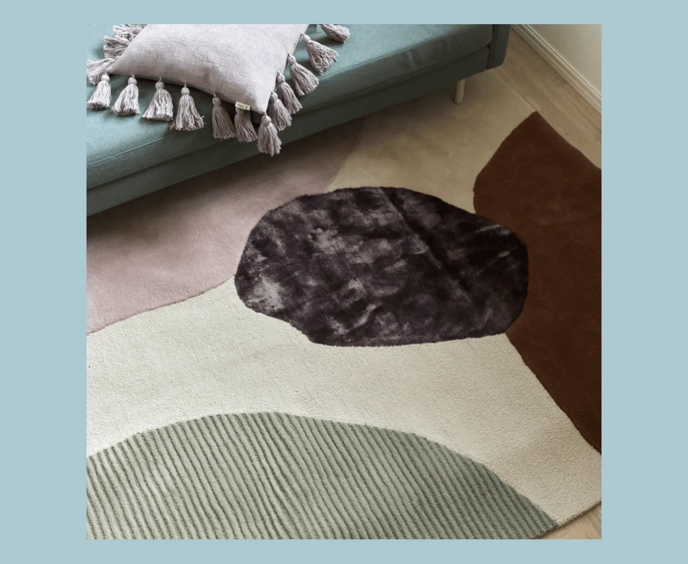 Classic Collection Topaz Ull/Viskosmatta Ivory/Green 250x350