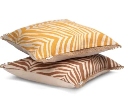 Classic Collection Zebra Prydnadskudde Gul 50x50