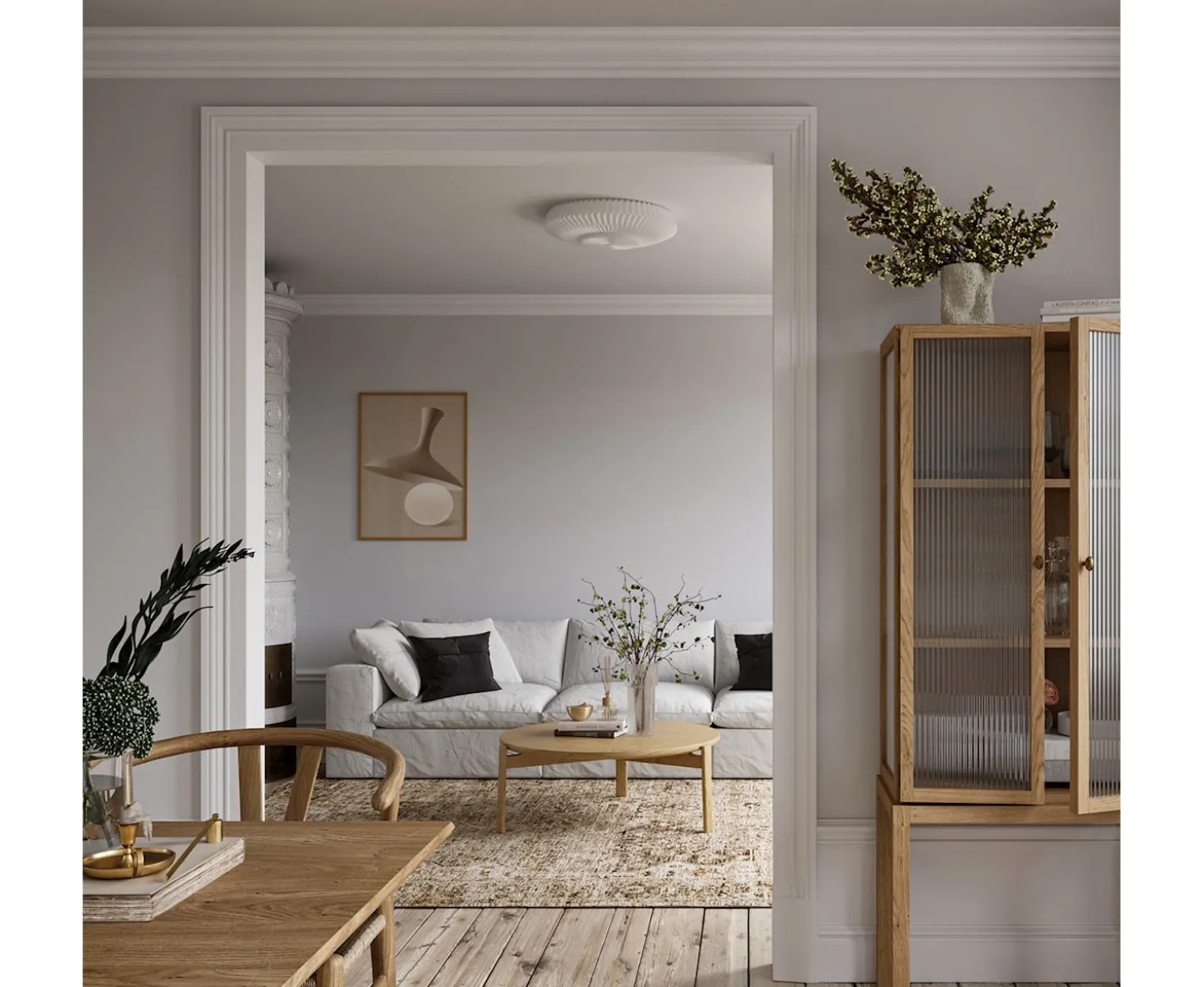 CO Bankeryd Belli Paper Plafond White Ø55
