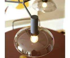 CO Bankeryd Ufo Circle Taklampa Smoked Glass