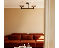 CO Bankeryd Ufo Taklampa Long Up Smoked Glass