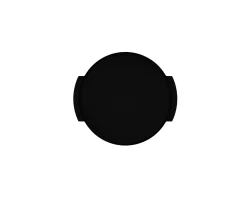 Cooee Design Tray Carry Circle Bricka Black 35cm