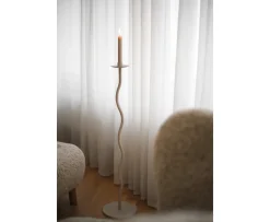 Cooee Design Curved Golv Ljusstake Sand 75cm
