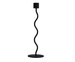 Cooee Design Curved Ljusstake Black 26cm