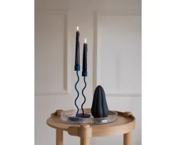 Cooee Design Curved Ljusstake Cobalt Blue 26cm