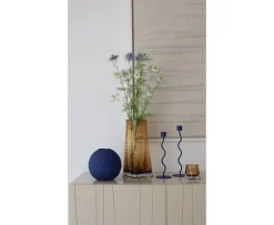 Cooee Design Curved Ljusstake Cobalt Blue 26cm