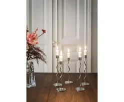 Cooee Design Curved Ljusstake Stainless Steel 26cm